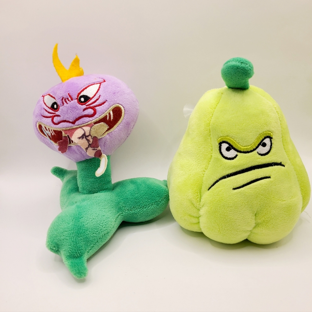 PVZ Plants vs Zombies Chomper and Squash Plushies